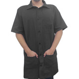 Capa Jaleco Avental Guarda Pó Tecido Brim Uniforme