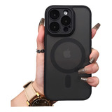Capa Luxo Magnética Fosca Para iPhone 11 12 13 14 15 Pro Max