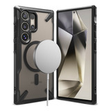 Capa Magnética Antichoque Ringke Fusion X Para Samsung Galaxy S24 Ultra | Compatível Com Magsafe | Fina E Rígida Antiderrapante | Suporte De Alça | Proteção De Nível Militar - Camo