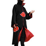 Capa Manto Akatsuki Naruto Itachi Fantasia Cosplay Bordado!