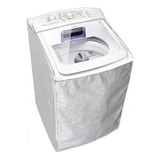 Capa Maquina Lavar Electrolux Les 13 15kg Ziper Transparente Cor Branco