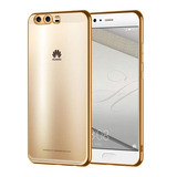 Capa Motorola Luxo Borda Dourada Huawei