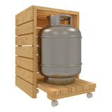  Capa P/ Botijão + Deck P/ Cozinha Estilo Minimalista 