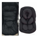 Capa P/ Carrinho+capa P/ Bb Conforto+apoio+ Prot.cinto Preto