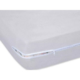 Capa P/ Colchão Zíper Malha King 30cm Altura 100% Cor Branca