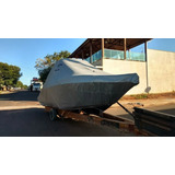 Capa P/ Lancha Metalizada Focker 230 Com Targa 