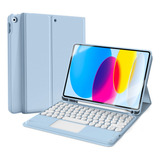 Capa P/ iPad 10a Geração 10.9 Wb Com Teclado E Trackpad.