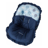 Capa Para Bebê Conforto Balões Azul Marinho Menino