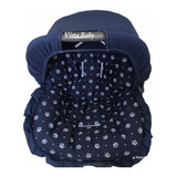 Capa Para Bebê Conforto +capota/ Protetor De Sol Coroas Azul