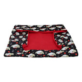 Capa Para Cama Pet P 50x50cm (não Acompanha Os Enchimentos) Cor Vermelho