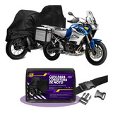 Capa Para Cobrir Moto Com Baú Impermeável Forrada Térmica