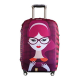Capa Para Mala Luggio Premium Estampa Violetta