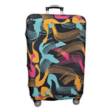 Capa Para Malas De Viagem T.p /abstrato/ Tecido Suplex