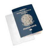 Capa Para Passaporte Em Pvc Cristal Kit C/ 10 Peças.