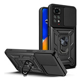 Capa Para Xiaomi 10c Com Anel De Armadura Magnética
