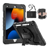 Capa Para iPad 9 8 7 Geração 10.2 Anti Impacto Preto Seymac7