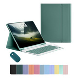 Capa Para iPad Pro12,9 2022/2021 Mouse & Teclado Bluetooth