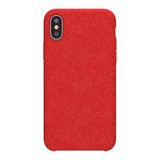 Capa Para iPhone X E Xs 5.8'' Baseus Aveludada Vermelho