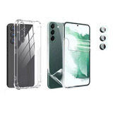Capa + Pelicula Hidrogel Frente/tras + Cam Gel P/ Galaxy A55