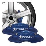 Capa Pinça Freio Peugeot 206 207 208 307 308 Rcz Azul Par
