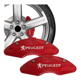 Capa Pinça Freio Vermelha Peugeot 206 207 208 307 308 Par