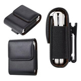 Capa Porta Celular Couro P/ Galaxy Z Flip 3 5g Fecho Magnet