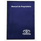 Capa Porta Manual Proprietário Toyota Pvc