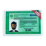Capa Proteção P/ Novo Rg Identidade Cristal Rígida 50und