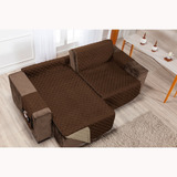 Capa Protetor Sofa Retratil 2,20m 2 Modulos Dupla Face