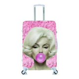 Capa Protetora Mala Viagem Média Marylin Monroe Chiclete