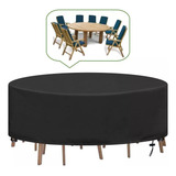 Capa Protetora Mesa Jardim Redonda Impermeável Uv 230×110 Cm