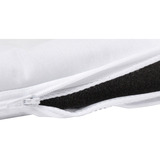 Capa Protetora P/ Almofada 50x50cm Malha Impermeável Temima Cor Branco Liso