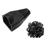 Capa Protetora P/ Conector Rj45 Tipo Boot Preto Pct 1000 Pçs