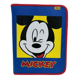 Capa Protetora Para Agenda Caderno Com Zíper 16x21cm Mickey