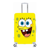 Capa Protetora Para Mala Viagem Grande Bob Esponja Animado