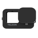 Capa Protetora Silicone Lente E Câmera Preta Para Gopro 9