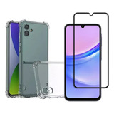 Capa Reforçada + Película 3d 5d Para Samsung Galaxy A05