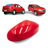Capa Retrovisor Logan Sandero Versa Vermelho Vivo Passageiro