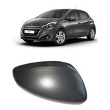 Capa Retrovisor Peugeot 208 Lado Direito Grafite 2013/2022