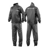 Capa Roupa Chuva Delta Flex Pvc Preta Moto Motoqueiro