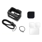 Capa Silicone + Película Lente Para Gopro Hero 9 10 11 12