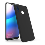 Capa Silicone Várias Cores Huawei P20 Lite Pelicula De Vidro