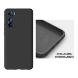 Capa Slim Aveludada P/ Motorola Moto Edge 30 5g Xt2203 6.5 Cor Preto Liso