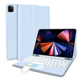 Capa Smart Case C/ Teclado Touchpad Para iPad Pro 11 M2 2022