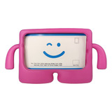 Capa Tablet 7 Polegadas Universal Infantil Emborrachada Cor Rosa-pink Bracinho