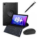 Capa Tablet A9 Plus + Teclado + Mouse + Caneta
