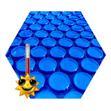 Capa Térmica Piscina 10 X 2,5 Thermocap 300 Micras 10x2,5 Cor Azul