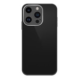 Capa Traseira Compatível Com iPhone 14 Pro Max Vidro 9d Cor Preto