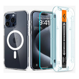 Capa Ultra Hybrid Mag E Película De Tela Para iPhone 15 Pro