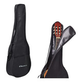 Capa Violão Folk Em Lona Bag C / Bolso Alça De Mão E Lateral